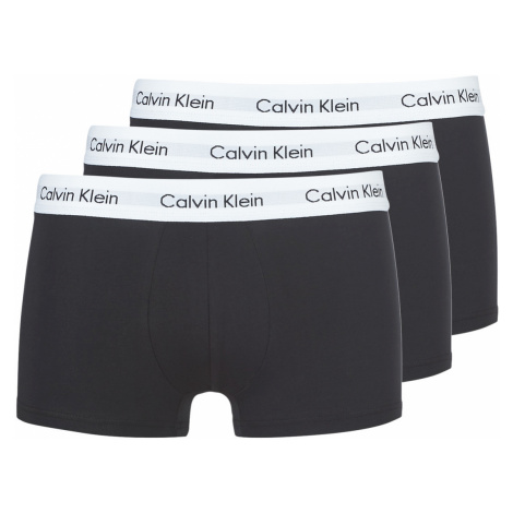 Calvin Klein Jeans COTTON STRECH LOW RISE TRUNK X 3 Černá