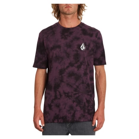 Pánské tričko Volcom Iconic Stone Dye Sst Mulberry