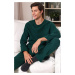 Trendyol Green Regular Fit Waffle Knitted Pajama Set