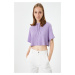 Koton Women's Lilac T-Shirt