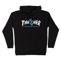 Santa Cruz Sweat thrasher screaming logo hood Černá