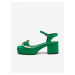 Zelené dámské sandály Love Moschino