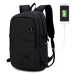 Černý moderní batoh s USB portem Acxa Lulu Bags