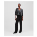 Overal karl lagerfeld pleated panel jumpsuit black-gunmetal