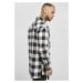 Urban Classics / Long Oversized Checked Shirt black/white