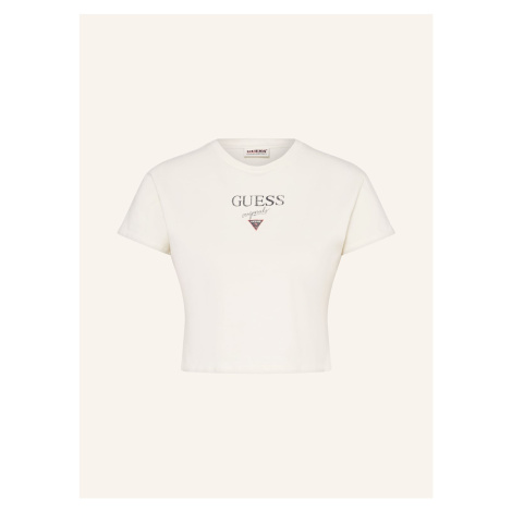 Guess Jeans Cropped Tričko Go Vintage Baker režná