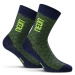 NEON Cyklistické ponožky klasické - NEON 3D - žlutá/modrá