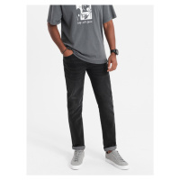 Men's jeans STRAIGHT LEG - czarne V1 OM-PADP-0133