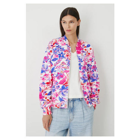 Bavlněná mikina Medicine dámská, bílá barva