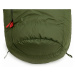 Péřový spací pytel WARMPEACE Horizont 1400 - 180cm Riffle green/black Levý zip