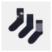 Sinsay - Sada 3 párů ponožek - Černý