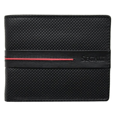 SEGALI Pánská kožená peněženka 22782 černo červená