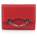 Peněženka karl lagerfeld k/seven grainy trifold wallet haute red