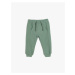 Koton Basic Jogger Sweatpants with Kangaroo Pocket and Tie Waist