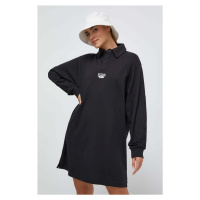 Bavlněné šaty Reebok Classic černá barva, mini, oversize