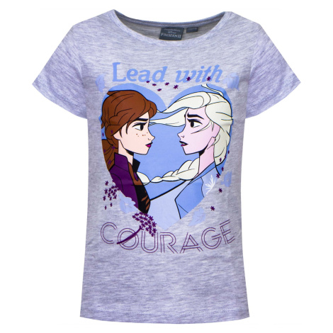 Frozen - Ledové království Dívčí tričko - Frozen FR35673, světle šedý melír Barva: Světle šedý m