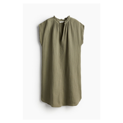 H & M - Mušelínové šaty - zelená H&M