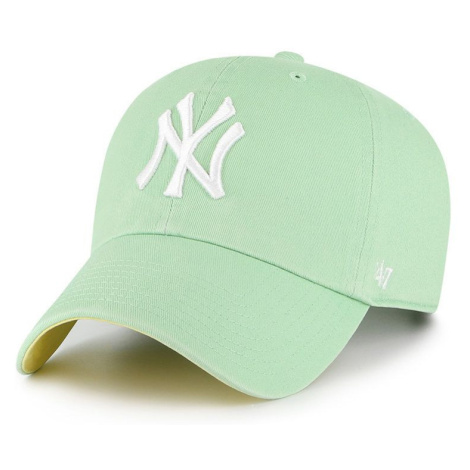 Čepice 47brand Los Angeles Dodgers MLB New York Yankees zelená barva, s aplikací 47 Brand