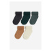 H & M - 5 párů protiskluzových ponožek - zelená