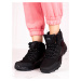 Krásné černé dámské trekingové boty bez podpatku