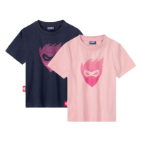 lupilu® Dívčí funkční triko, 2 kusy (světle růžová / námořnická modrá)
