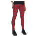 kalhoty dámské URBAN CLASSICS - Skinny Tartan - red/blk - TB2848