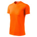 Tričko s asymetrickým průkrčníkem, neonová oranžová