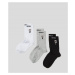 Ponožky 3-pack karl lagerfeld k/ikonik 2.0 socks 3 pack různobarevná