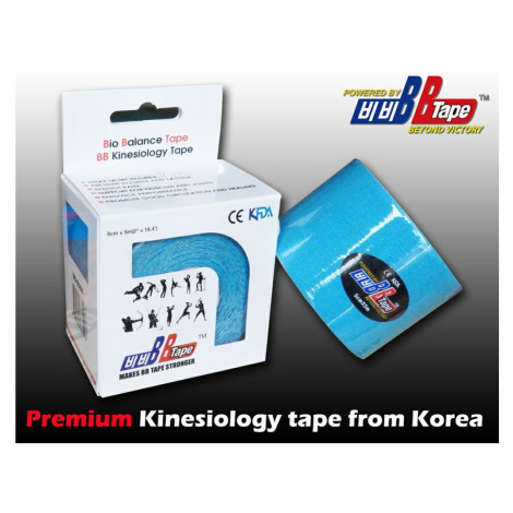 Kineziologický tejp BB Tape s turmalínem - 5mx5cm Barva: modrá