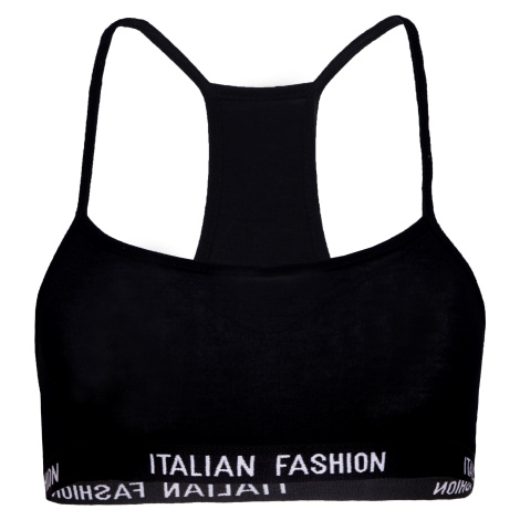 Dívčí podprsenkový top Italian Fashion Nikola - tenká ramínka Černá