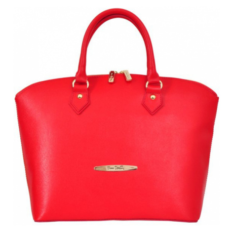 Kožená kufříková kabelka Pierre Cardine FRZ 1350 červená
