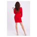 Dámské společenské šaty s dlouhými rukávy model 15042773 Červená / - Emamoda