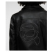 Bunda karl lagerfeld ikonik 2.0 leather jacket černá