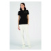 Polokošile la martina woman polo s/s piquet stretch černá