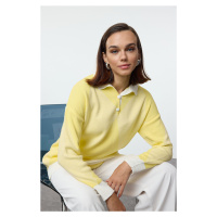 Trendyol Yellow Diamond Patterned Knitwear Sweater