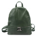 Dámský kožený batoh MiaMore 01-055 zelený