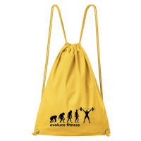 DOBRÝ TRIKO Bavlněný batoh Evoluce fitness Barva: Žlutá