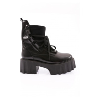 DGN Es803 Women's Thick Sole Lace-Up Boots.