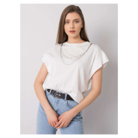 Bílé tričko s náhrdelníkem Arianna RUE PARIS