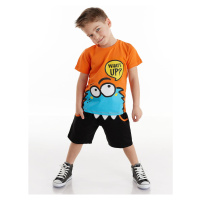 Denokids Boys Whatsup Monster T-shirt Shorts Set