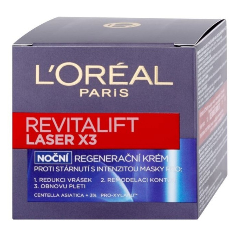 Loréal Paris Revitalift Laser X3 noční regenerační krém proti vráskám 50 ml