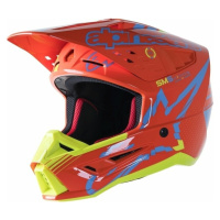 Alpinestars S-M5 Action Helmet Orange Fluorescent/Cyan/Yellow Fluorescent/Glossy Přilba