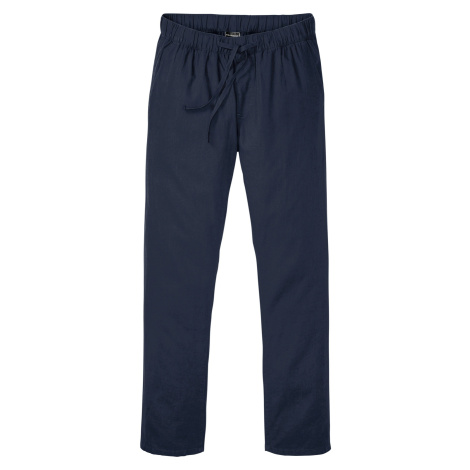 Chino kalhoty Regular Fit s podílem lnu, Straight Bonprix