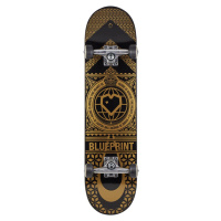 Skateboard Blueprint Home Heart 8.125