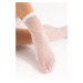 Bílé silonkové ponožky Bella 20 DEN