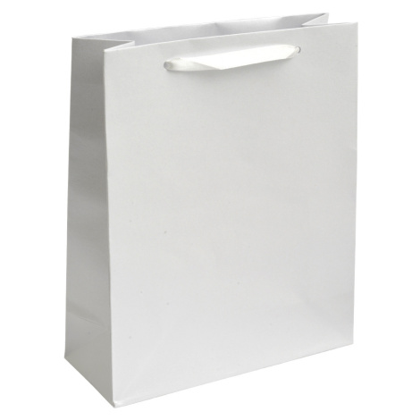 JK Box Dárková papírová taška bílá EC-8/A1 JKbox