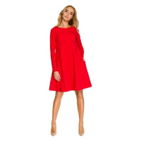 Stylove Dámské mini šaty Flonor S137 červená Červená