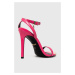 Sandály Just Cavalli růžová barva, 74RB3S20