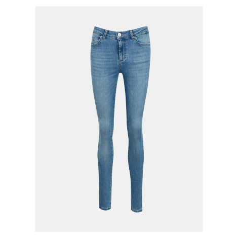Světle modré skinny fit džíny Pieces Delly - Dámské