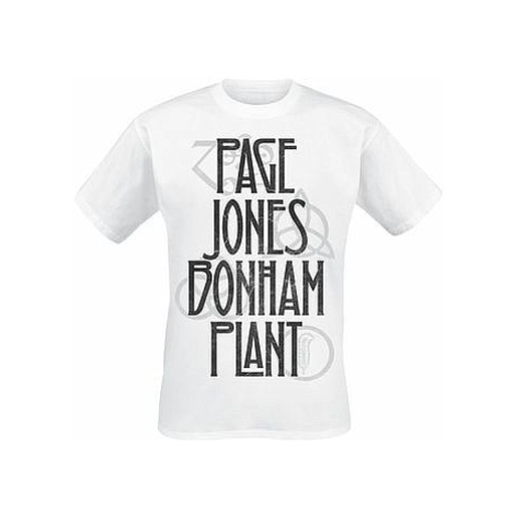 Led Zeppelin tričko, Page Jones Bonham Plant, pánské Probity Europe Ltd